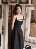 Vestido Corto Elegante De Verano Para Mujer Estilo Coreano Suelto Con Tirantes Solido Vestido De Fiesta Noche A-Line Zipper - details 8