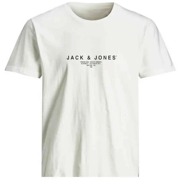 Camiseta de Manga Corta Jack&Jones Jprblaharris para hombre en color blanco - 1