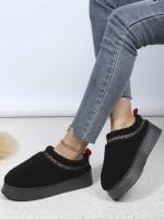 Botas De Nieve Para Mujer Con Suela De Cashmere Grueso Y Plataforma Botas Cortas De Algodón Con Flip-flops Planas Cierre De Cordón Suela De Goma Talla Única - details 2