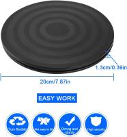 Soporte giratorio de 360°, resistente, con rodamientos de bolas de acero para TV, monitor de ordenador, portátil, altavoz, escultura de cerámica, 20 cm - details 0
