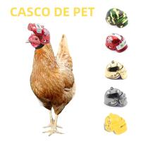 1pc Casco De Pollo Para Pequeños Mascotas Herramienta De Protección Para Pájaros Gansos Cerdas Material De Plástico - details 0