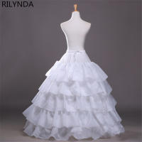 Falda Aro Completo Con 5 Capas De Volantes Petticoat Sótano Para Vestido De Boda Cintura Ajustable Material De Poliéster Y Nylon - details 1