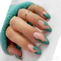 24Pcs Uñas Postizas Blancas En Gradiente Impermeables Presión En Uñas Falsas Cubiertas Completas Reutilizables Para Niñas Diseños Profesionales De Uñas Artísticas - details 18