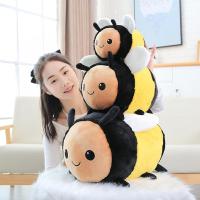 （30cm）Cute Super Soft Bee Plush Doll Toy Kawaii Bee Plush Pillow Cushion Stuffed Animal Doll Halloween Birthday Gift for Kids Boys Girls - details 2