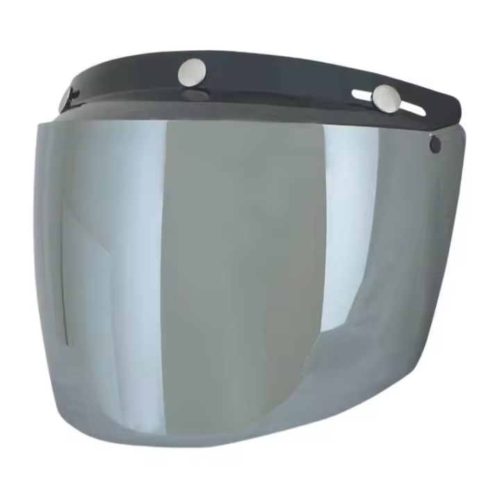 Pantalla UNIVERSAL Para Casco JET ABATIBLE con Visera AFX Silver Mirror - 1