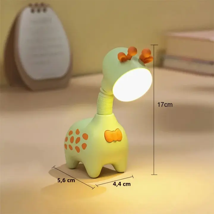 Lámpara Nocturna Giraffe Recargable Y Retráctil Para Oficina Hogar Escritorio Dormitorio Decoración De Mesa Para Estudiantes - 1