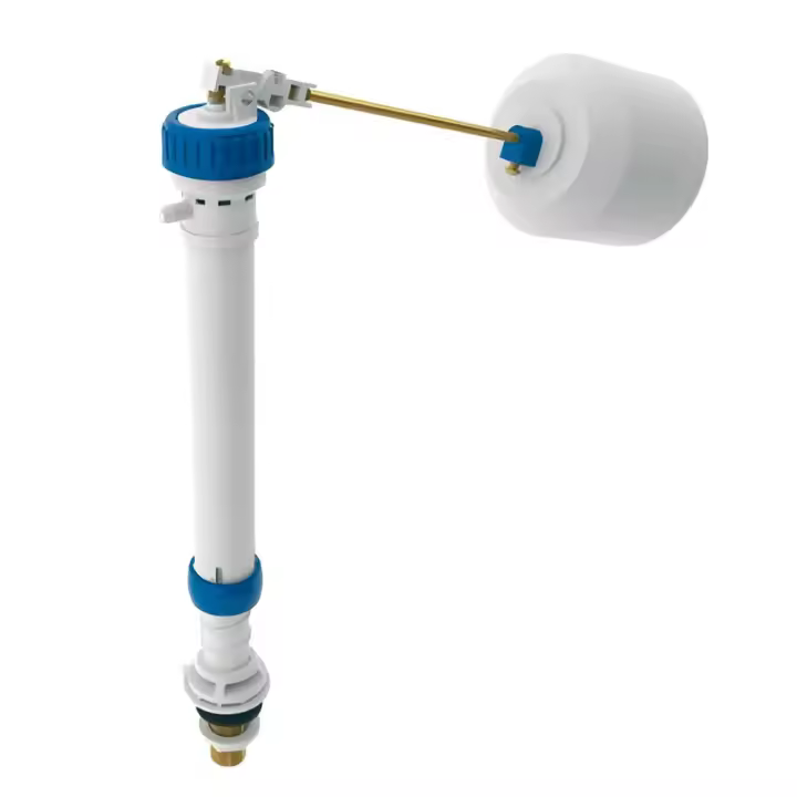 Grifo flotador para cisterna wc alimentación inferior con boya de espuma Idrospania mod. Ana. Entrada vertical universal - 1