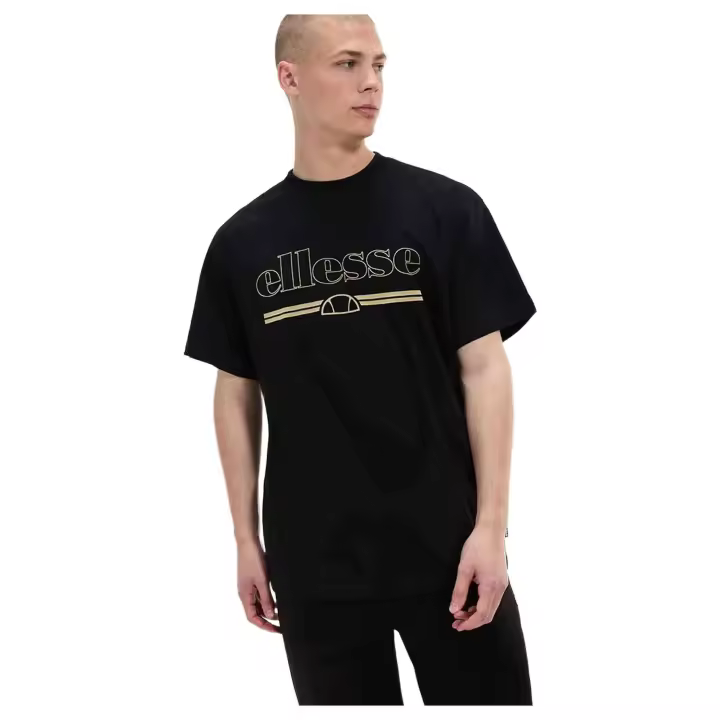Camiseta de Manga Corta Ellesse Strazo para hombre en color negro - 1