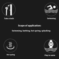 Juego De Clips Para La Nariz Y Auriculares De Natación En Silicona Triple Capa Impermeable Antideslizante Y Antiobstrucción Para Adultos - details 0