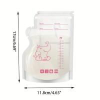 30/60 Paquetes De Bolsas De Almacenamiento De Leche Materna Y Alimentos Para Bebés 250ml BPA Gratis Seguras Para El Congelador Y Alimentación Fácil - details 1