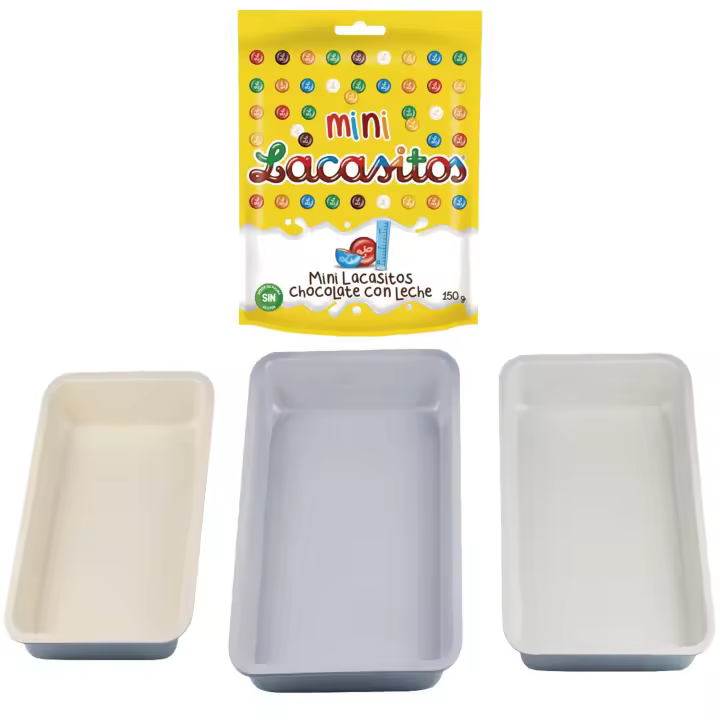 Pack repostería:LACASITOS MINI DOYPACK 150G+Set 3pc moldes para horno menorca - 1