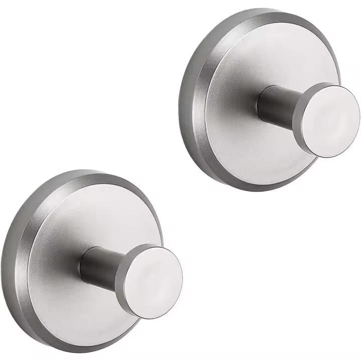 Lufa - Ganchos con Sucker para Ducha, Baño, Cocina, Puerta de Vidrio, Espejo, Azulejo - Pack de 2 - 1