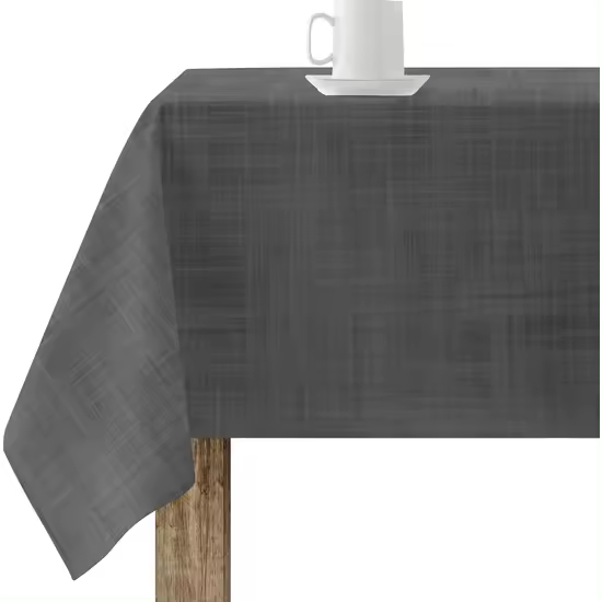 BL BELUM - Mantel NO Hule- mantel- mantel anti manchas resinado- mantel antibacteriano- mantel fabricado tejido orgánico- mantel 100% algodón orgánico (100X180- NEGRO) - Mantel Elegante Made By BL BELUM - Mantel No traspasan Líquidos Made Spain - 1