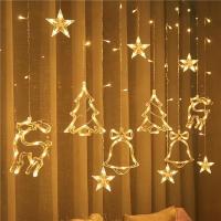 Luces De Navidad LED Estrellas Y Lunas Guirnalda De Hadas Para Decoración De Hogar Boda Y Fiesta Adornos De Arbol De Navidad - details 2