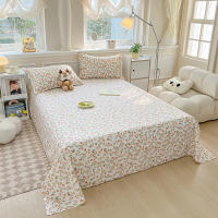 Sábana Individual Doble Estampada Floral Estilo Nórdico Para Dormitorio De Estudiantes (no Incluye Fundas De Almohada) Material Poliéster 100% - details 3