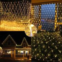 Luces De Malla Para Jardín Exterior 8 Modos Luces De Navidad Para Pared Techo Balcón Patio Twinkle Lights Incluye Certificación RoHS CE Origen China - details 10