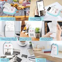 【🏰Corpus Christi】Impresora Térmica Portátil para Estudiantes - Sin Tinta, Bluetooth/USB, 13 Rollos Incluidos (Papel, Colores, Pegatinas) + Bolígrafo. Batería 1200mAh, Ideal para Clases, Exámenes y Oficina. ¡Regalo Práctico! - details 8
