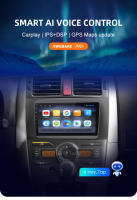 AWESAFE inalámbrico CarPlay Android Auto Radio para Toyota Auris E150 2006 -2012 coche reproductor multimedia GPS 2 din autoradio volante controles RDS Bluetooth - details 0