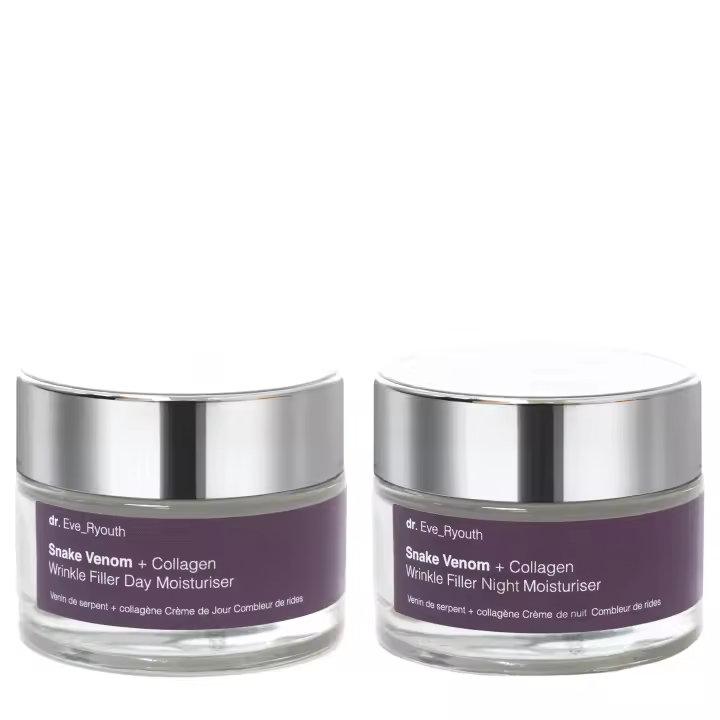 Hidratante de día con veneno de serpiente y colágeno para rellenar arrugas (50 ml) + Hidratante de noche con veneno de serpiente y colágeno para rellenar arrugas (50 ml) - 1