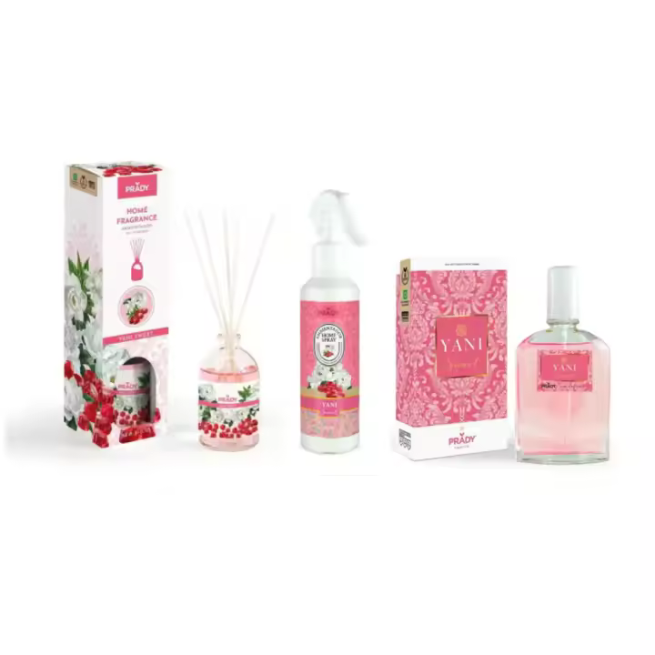 LOTE YANI SWEET PRADY PARFUMS - Ambientador spray, Ambientador Mikado y Fragancia - 1