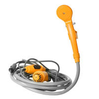 Kit De Ducha Portátil Para Exteriores 12V Con Bomba De Agua Y Cable De 6 Metros Con Enchufe De Luz De Cigarrillo Máx 2.5L De Agua Por Vaso - details 0