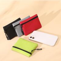 Bolsa De Monedas Mini De Tela Algodón Para Hombres Y Mujeres Cierre De Cremallera Estilo Casual Color Sólido Bolsa De Almacenamiento Para Niños - details 3