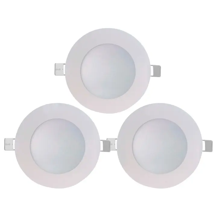 7hSevenOn - Downlight Led Ultraslim Empotrable Redondo 8W Ø12cm (Pack 3), Interior, 600 lúmenes, Ángulo 120º, Temperatura Color 4000K (Blanco Neutro), Orientación Fija, 25.000H Vida Útil, Blanco - 1