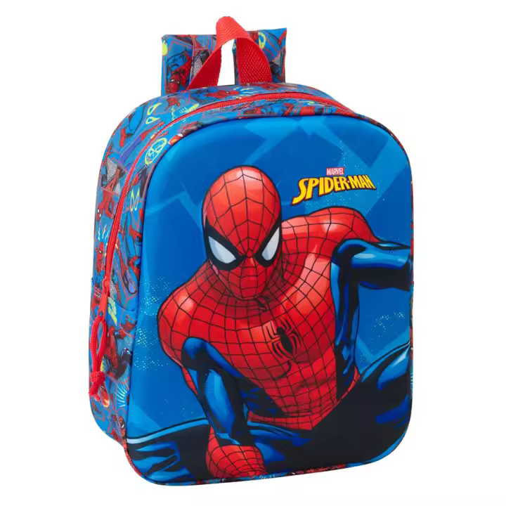 Mochila Guarderia 3D Spider-Man 3D 22x27x10 Cm (Safta 622565011) - 1