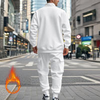 Conjunto Deportivo Casual Para Hombres Verano Otoño Invierno Con Cierre De Cremallera Y Veludo Tejido De Poliéster Talla S a XXXL - details 21