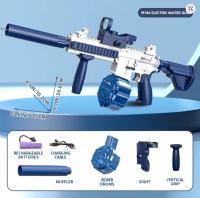 Pistola de agua eléctrica para adultos y niños, juguete de alta presión, Rifle completo automático M416, Juegos de Verano, Playa y piscina - details 0