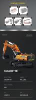 Excavadora Eléctrica RC De Bloques De Construcción Control Remoto Vehículo De Ingeniería Carro Tracked Juguetes Para Niños Regalo - details 3