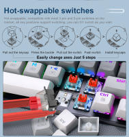 TECLADO MECÁNICO GAMING REDRAGON SHACO K641 RGB USB Mini 68 Teclas Switch Rojo Y Azul Para PC Laptop Con Aluminio Y Retroiluminación RGB - details 6