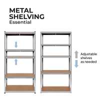 Ociodual Estantería Metálica Essential Plata 180x90x40cm - details 4