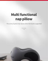 Almohada De Cuello Multifuncional En Forma De U De Espuma Suave De Reacción Lenta Para Viajes Y Sueño Almohada De Masaje Para La Salud Del Cuello - details 0
