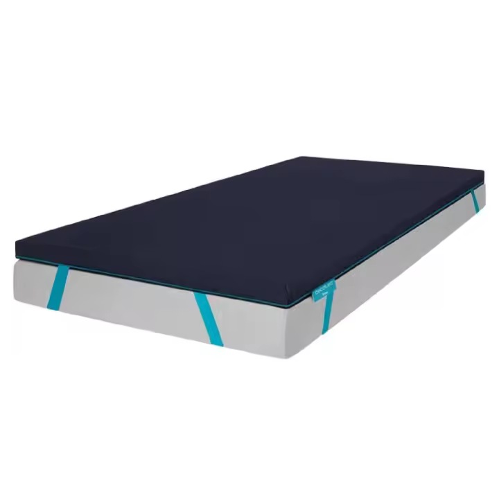 Cecotec Topper Viscoelástico Flow TopSerenity 90x190. Cubrecolchón Sobrecolchón. Viscoelástica 100% de 5 cm de Altura, 4 Correas - 1
