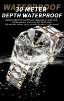Reloj De Cuarzo Para Hombre BINBOND 2024 Auténtico Resistente Al Agua Con Espectro Nocturno Calendario Doble Y Puntos Diamantados Vidrio De Cristal Durável Estilo Lujo - details 14