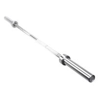 Barra Olímpica Pesas 2.20 M 18 Kg 50 Mm Aguanta 450 Kg Cromada Acero Resistente - details 1