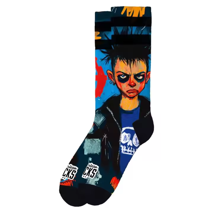 Calcetines American Socks Negros Youth Renegade Mid High Signature Socks - 1