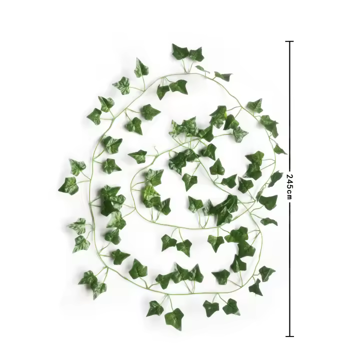 Poenia Arte Floral - Guirnalda de Hojas 200cm - Decoración de Pared - 1