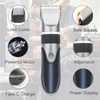 Professional electric hair clipper for men, adults and children, cordless hair clippers, hair clipper, hair cutting machine - details 2