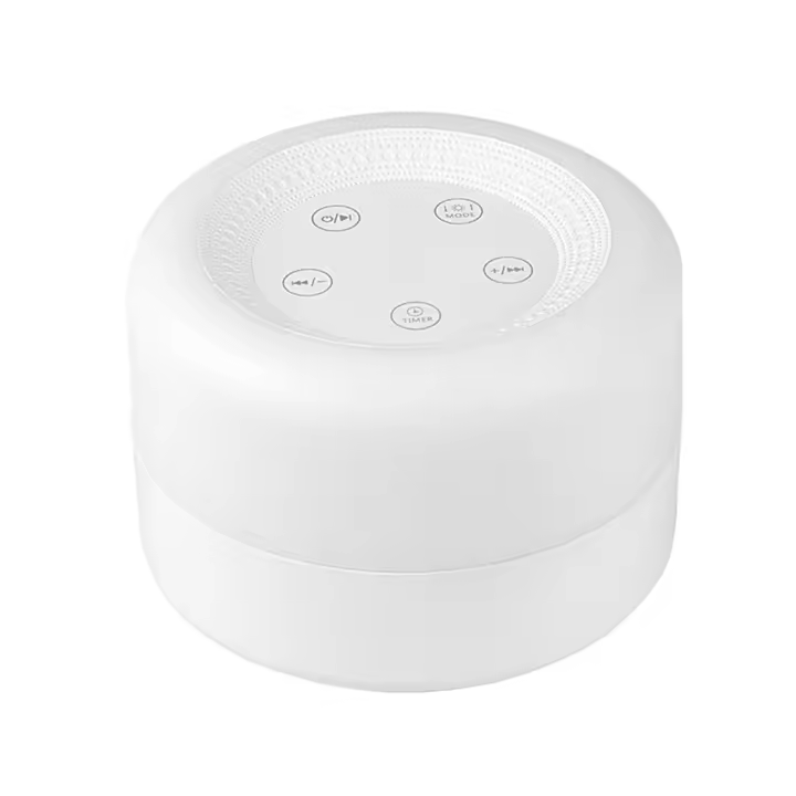 Máquina De Ruido Blanco Con Luz Nocturna Portátil Ajustable Y Recargable USB Para Dormir En Casa Y Viaje Touch Sound Machine - 1