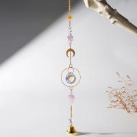 Colgante De Cristal Suncatcher Estrella Luna Mariposa Pluma Prisma Bola Decoración De Luz Para Ventana Y Habitación Moderno Sin Montaje Necesario - details 5