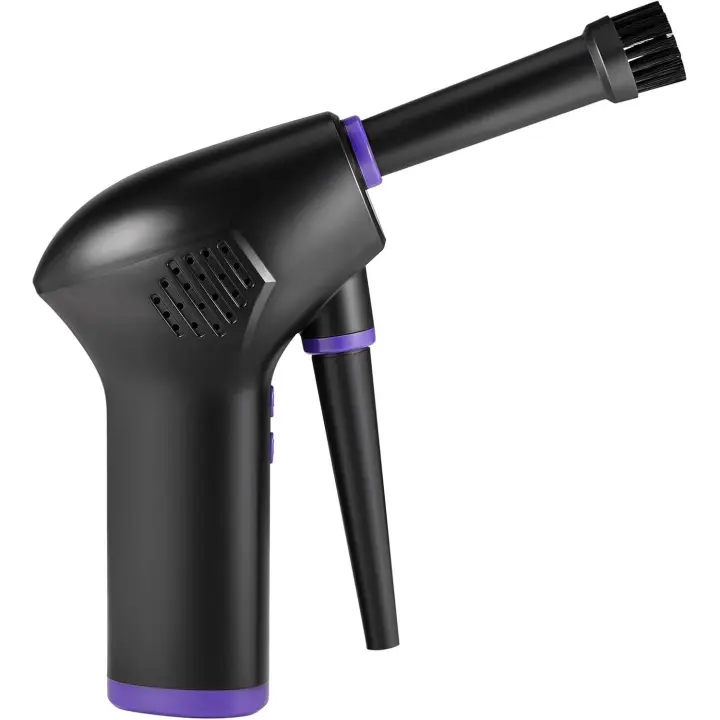 Aspiradoras de Aire compress para computadoras, USB Air Duster para lipolar, Mini aspiradora recargable de 15000mAh, Aspirador de Teclado con Luz LED, Potente plumero de Aire compresa - 1