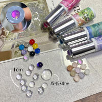 50PCS Tablero De Mostrador De Uñas De Vidrio Transparente Para Diseños De Esmalte De Gel Y Tones De Uñas Herramientas De Manicura - details 1