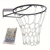 Red De Baloncesto Duradera De Acero Galvanizado Red De Objetivo Clásica De Deporte Cadena De Acero Red De Baloncesto - details 0