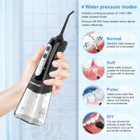 INSMART Limpieza Dental Portátil Agua Aireadora 300ML Con 6 Brocas Diferentes Blanqueamiento De Dientes Flosser De Agua Pulso Recargable IPX7 Para Adultos - details 2