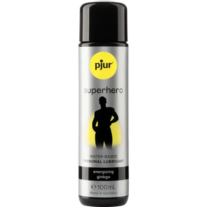 PJUR Superhero Lubricante con Ginkgo – Control y Estimulación Natural (100 ml) - 1