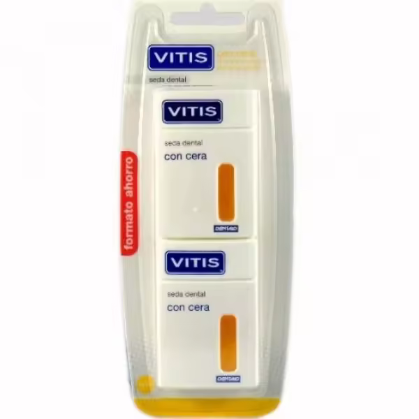 Vitis Seda Dental Con Cera 2x 50 M EL PRECIO INCLUYE 3 UNIDADES - 1