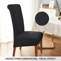 Cubierta De Silla Jacquard Talla XL Stretch Para Comedor Anti Suciedad Fundas De Asiento Modernas Para Bodas Y Cocinas - details 6