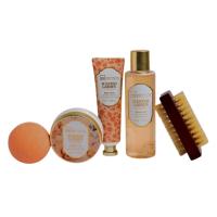 Set Garden Caja IDC Institute – 5 Piezas: Gel, Baño de Burbujas, Loción, Sales, Esponja y Jabón con la Frescura de Country Rose - details 1